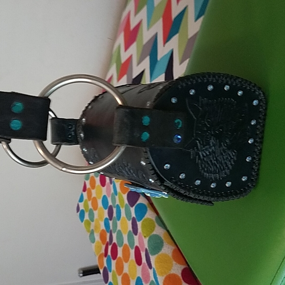 Hard leather purse..GATORITA..shoulder  strap.. - Picture 2 of 6